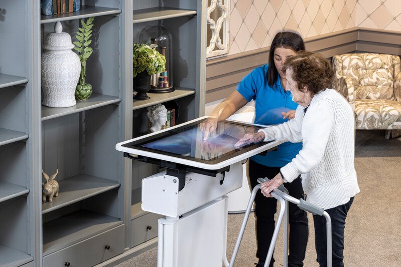 interactive tables in care homes